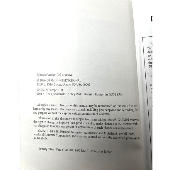 Garmin GPS 38 Handheld Navigator Tested Geocashing Hiking Hunting Complete Box - Picture 8 of 11